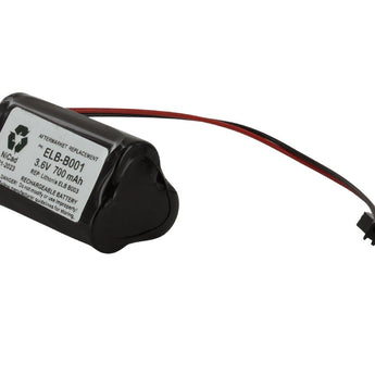ELB-B001 3.6V 900mAh NiCd Replacement Battery Pack for Lithonia or Unitech Emergency and Exit Signs