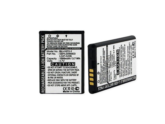 Empire BLI-1072-1 1000mAh 3.7V Replacement Lithium Ion (Li-ion) Cell Phone Battery for LG VX8350