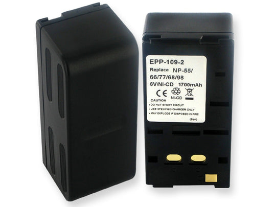 Empire EPP-109-2 2000mAh 6V Replacement Nickel Cadmium (NiCd) Digital Camera Battery Pack for the SONY NP-66