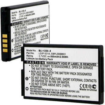 Empire BLI-1350-.8 800mAh 3.7V Replacment Lithium Ion (Li-Ion) Battery for Various LG Cellphones