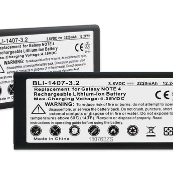 Empire BLI-1407-3.2 3220mAh 3.85V Lithium Ion (Li-ion) Samsung Galaxy Note 4 NFC Battery