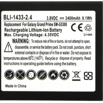 Empire BLI-1433-2.4 2400mAh 3.8V Lithium Ion (Li-ion) Smartphone Replacement Battery - Fits LG Volt 2, Samsung Galaxy Grand Prime, and Galaxy J3