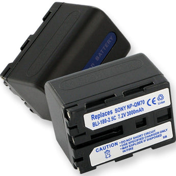 Empire BLI-180-25C 3000mAh 7.2V Replacement Lithium Ion (Li-Ion) Battery Pack for the SONY NP-FM70
