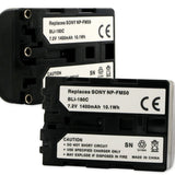 Empire BLI-180C 1400mAh 7.2V Replacement Lithium Ion (Li-Ion) Digital Camera Battery Pack for the SONY NP-FM50