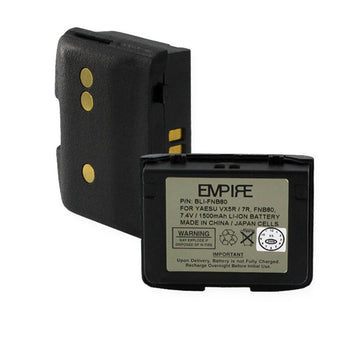 Empire BLI-FNB80 1500mAh 7.4V Replacement Lithium Ion (Li-Ion) 2-Way Radio Battery for Vertex/Yaesu
