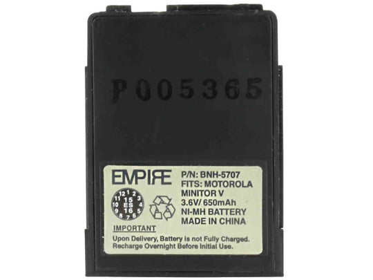 Empire BNH-5707 3.6V Replacement Nickel-Metal-Hydride (NiMH) Battery Pack for Motorola RLN5707 Minitor V 2-Way Radio