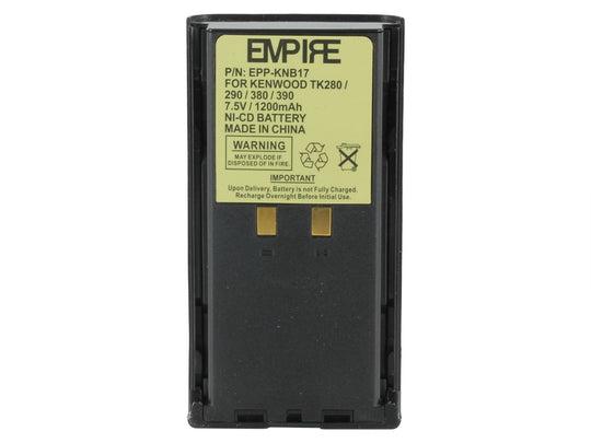 Empire BNH-KNB17 2000mAh 7.2V Replacement Nickel-Metal-Hydride (NiMH) Battery Pack for Kenwood KNB-17A 2-Way Radio