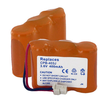 Empire 3.6V Replacement Nickel-Cadmium (NiCd) 3 x 2/3 AA Battery Pack with J Connector for AT&T or V Tech Phones (CPB-403J)