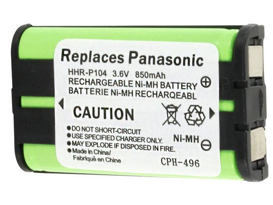 Empire 3.6V Replacement Nickel-Metal-Hydride (NiMH) HHR-P104 Battery Pack for Panasonic KX Phones (CPH-496)