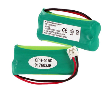 Empire 2.4V Replacement Nickel-Metal-Hydride (NiMH) 2 x AAA Battery Pack with D Connector for Panasonic, AT&T & Sony Phones (CPH-515D)