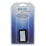 Empire RLI-009-11 1100mAh 3.7V Replacement Lithium Ion (Li-Ion) Remote Control Battery for RTI T2B/T2C/T2Cs/T3