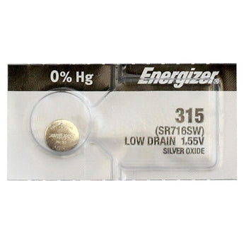 Energizer 315 SR716SW Silver Oxide Coin Cell Battery - Single