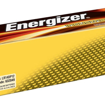 Energizer Industrial EN93 (12PK) C-cell 1.5V Alkaline Button Top Batteries - Box of 12