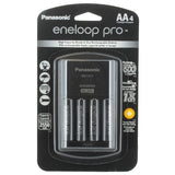 Panasonic Eneloop Pro 4-Position Charger with 4 x 2550mAh NiMH Low Self Discharge AA Batteries (K-KJ17KHCA4A)