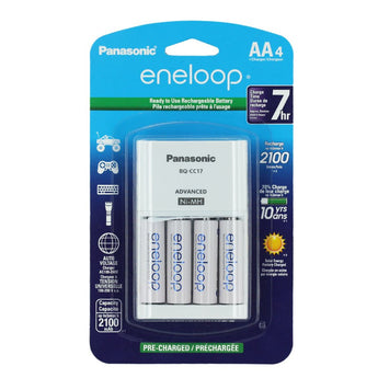 Eneloop Universal 4-Position Charger Set with 4x AA Ni-MH Eneloop Batteries (SEC-MQN104N)