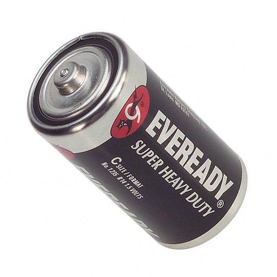Energizer Eveready Super Heavy Duty 1235 C-cell 3800mAh 1.5V Zinc Carbon Button Top Battery - Bulk