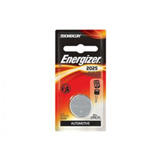 Energizer CR2025 163mAh 3.0V Lithium Coin Cell Battery (2025KEBP) - 1 Piece Blister Pack - Mercury Free
