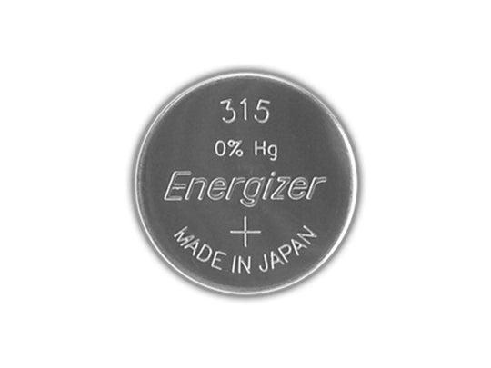 Energizer 315 23mAh 1.55V Silver Oxide Coin Cell Batteries - Case of 8000