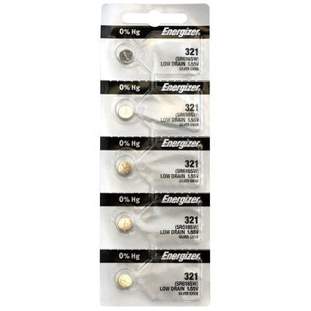 Energizer 315 SR716SW Silver Oxide Coin Cell Battery - 5 Piece Tear Strip