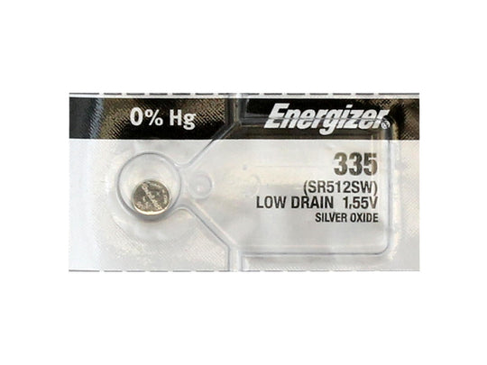 Energizer 335 Battery 1 Piece Tear Strip Front View