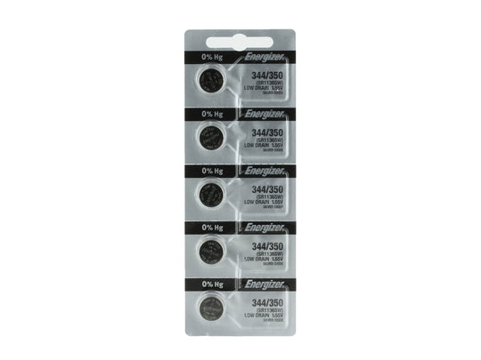 Energizer 344 Silver Oxide Watch Battery - 1 Piece Tear Strip, Sold Individually ( Energizer 344/350)