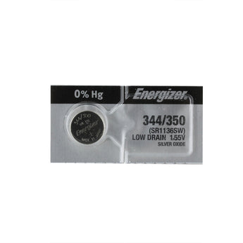 Energizer 344 Silver Oxide Watch Battery - 1 Piece Tear Strip, Sold Individually ( Energizer 344/350)