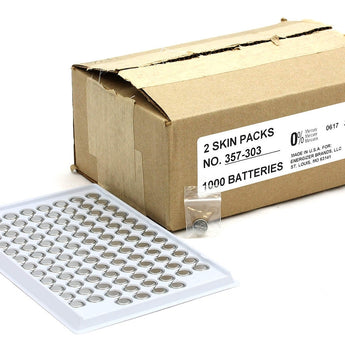 Energizer 357/303 148mAh 1.55V Silver Oxide Coin Cell Batteries - Bulk