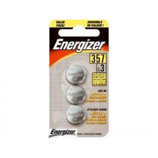 Energizer 3V 357 Silver Oxide Button Cell Battery - 3 Count Blister Thin Card (357BP-3N)