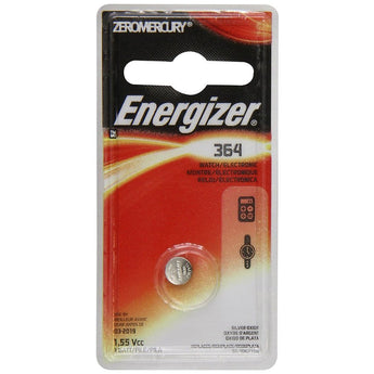 Energizer 1.5V 364 Silver Oxide Button Cell Battery - 1pc Blister Pack - Zero Mercury (364BPZ)