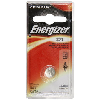 Energizer 1.5V 371 Silver Oxide Button Cell Battery - 1pc Blister Pack - Zero Mercury (371BPZ)