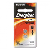 Energizer 1.5V 377 Silver Oxide Button Cell Battery - 2 Count Blister Pack - Zero Mercury (377BPZ-2)