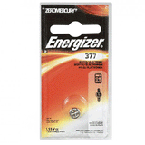Energizer 1.5V 377 Silver Oxide Button Cell Battery - 1pc Blister Pack - Zero Mercury (377BPZ)