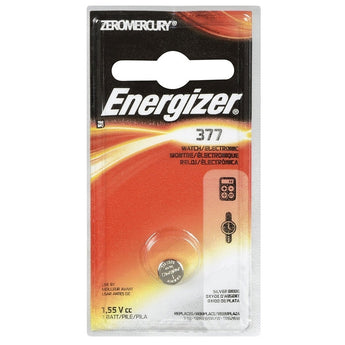 Energizer 1.5V 377 Silver Oxide Button Cell Battery - 1pc Blister Pack - Zero Mercury (377BPZ)