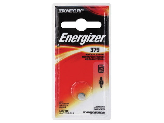 Energizer 1.5V 379 Silver Oxide Button Cell Battery - 1pc Blister Pack - Zero Mercury (379BPZ)