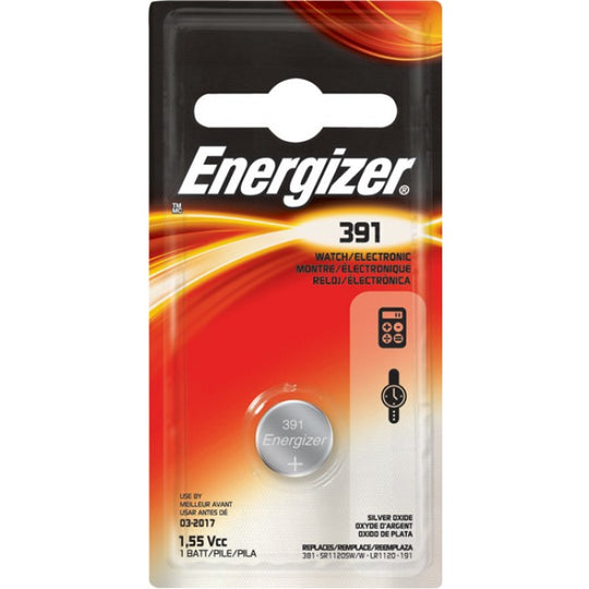Energizer 1.5V 391 Silver Oxide Button Cell Battery - 1pc Blister Pack (391BP)