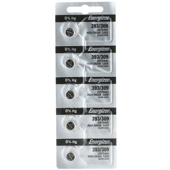 Energizer 393 309 Silver Oxide Watch Battery - Full Tear Strip