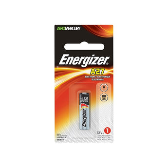Energizer A27-BPZ 18mAh 12V Alkaline Button Top Battery - 1 Piece Retail Card