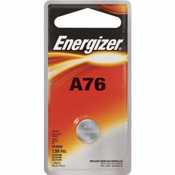 Energizer A76 153mAh 1.5V Alkaline Coin Cell Watch Battery - 1 Piece Blister Pack (A76BPZ)