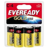Energizer Eveready Gold A93-BP-4 C-cell 1.5V Alkaline Button Top Batteries - 4 Piece Retail Card