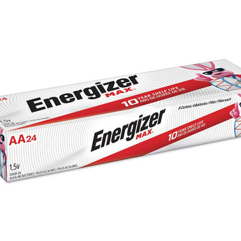 Energizer Max E91 AA 1.5V Alkaline Button Top Batteries - 24 Pack
