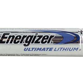 Energizer Ultimate L91 (24PK) AA 3000mAh 1.5V High Energy 5A Lithium (LiFeS2) Button Top Batteries - Box of 24