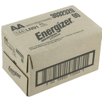 Energizer Industrial Lithium LN91 AA 3000mAh 1.5V High Energy 5A Lithium (LiFeS2) Button Top Battery