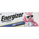Energizer Industrial Lithium LN91 AA 3000mAh 1.5V High Energy 5A Lithium (LiFeS2) Button Top Batteries - 24 Pack