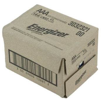 Energizer Industrial Lithium LN92 AAA 1250mAh 1.5V High Energy 1.5A Lithium (LiFeS2) Button Top Battery