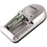 Energizer 4 Bay Value Charger for AA or AAA NiMH Batteries - Includes 2 x AA NiMH Batteries (CHVCWB2 )