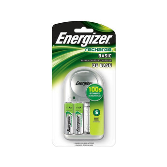 Energizer 4 Bay Value Charger for AA or AAA NiMH Batteries - Includes 2 x AA NiMH Batteries (CHVCWB2 )