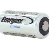 Energizer CR123A Angled Front Button View