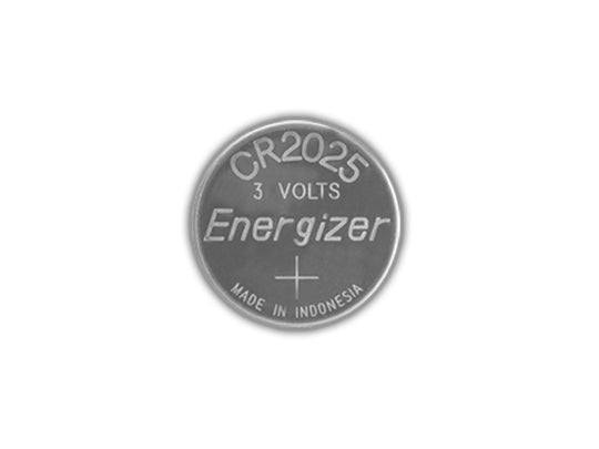 Energizer CR2025 Front View of Positive Side