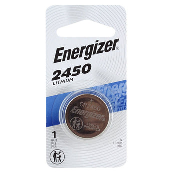 Energizer ECR2450-BP-1 620mAh 3V Lithium Primary (LiMNO2) Coin Cell Battery - 1 Piece Blister Pack
