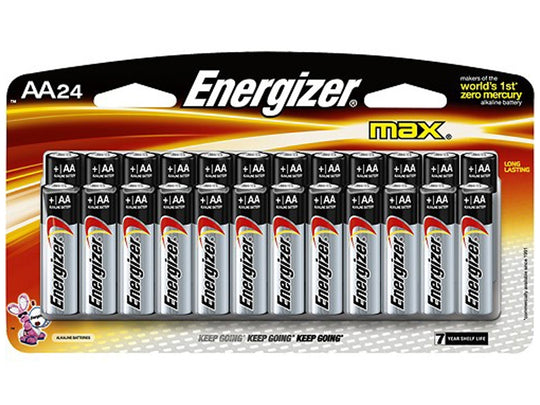 Energizer Max E91 Alkaline AA 24 Pack - Blister Pack